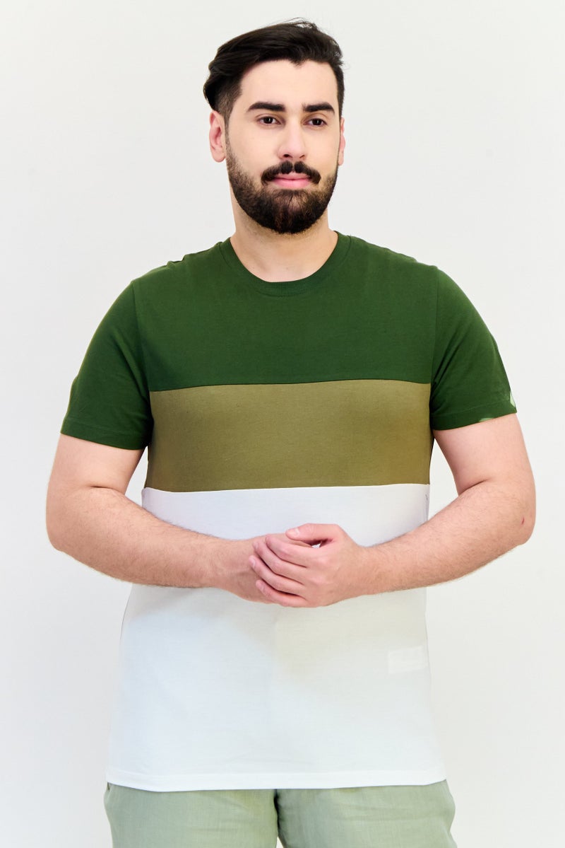 Celio Men Crew Neck Short Sleeves Colorblock T-shirt, Multicolor - Image 1